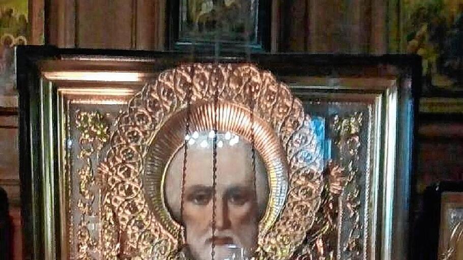 Wundert&auml;tige Ikone des heiligen Nikolaus von Myra