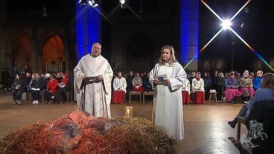 Umstrittene Krippenszene in Christmette aus Stuttgarter Kirche