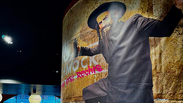 In seiner Werbung spielt das „Schmock“ unbekümmert auch mit dunklen Kapiteln jüdischer Geschichte.