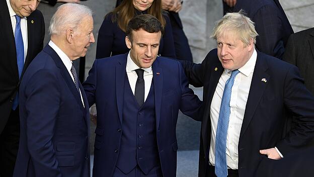 Biden, Macron und Johnson