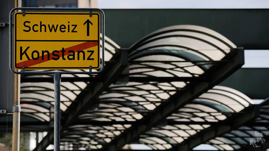 Schweizer Grenze bei Konstanz