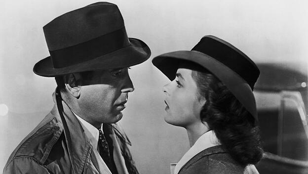 Humphrey Bogart und Ingrid Bergman im Leinwandklassiker „Casablanca“.