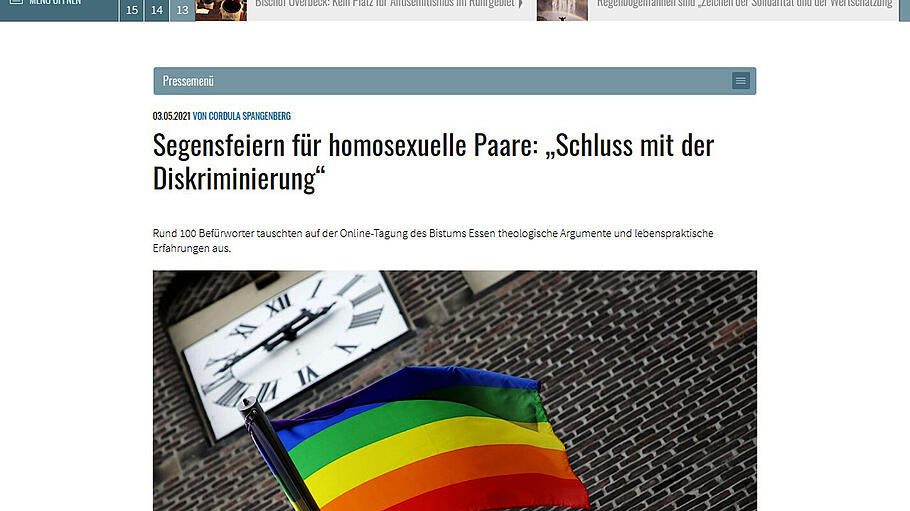 Segnung homosecueller Beziehungen