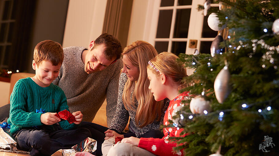 Familie an Weihnachten