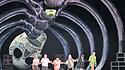Digitale Projektionen und Soundeffekte wie hier im Wiener Burgtheater bei &bdquo;Sankt Falstaff&ldquo; schm&auml;lern die Unmittelbarkeit des Theatererlebnisses.