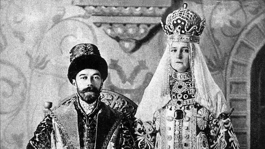 Zar Nikolaus II. und Zarin Alexandra Feodorowna