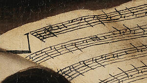 Detail des Amor als Sieger von Caravaggio: Giga-Pixel-Abbildungen erm&ouml;glichen eine neue N&auml;he zu alten Klassikern.