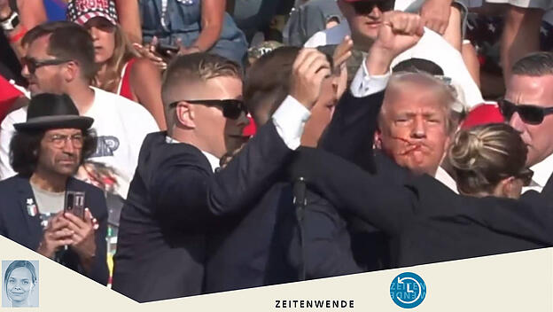Donald Trump schafft ein ikonisches Bild