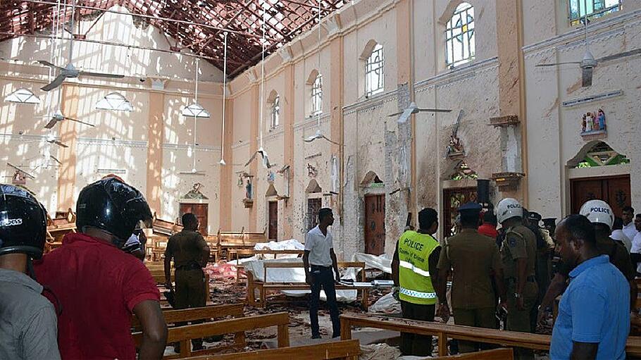 Anschlag auf eine Kirche in Negombo (Sri Lanka) am Ostertag 2019