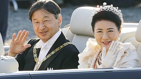 Parade des japanischen Kaiserpaares