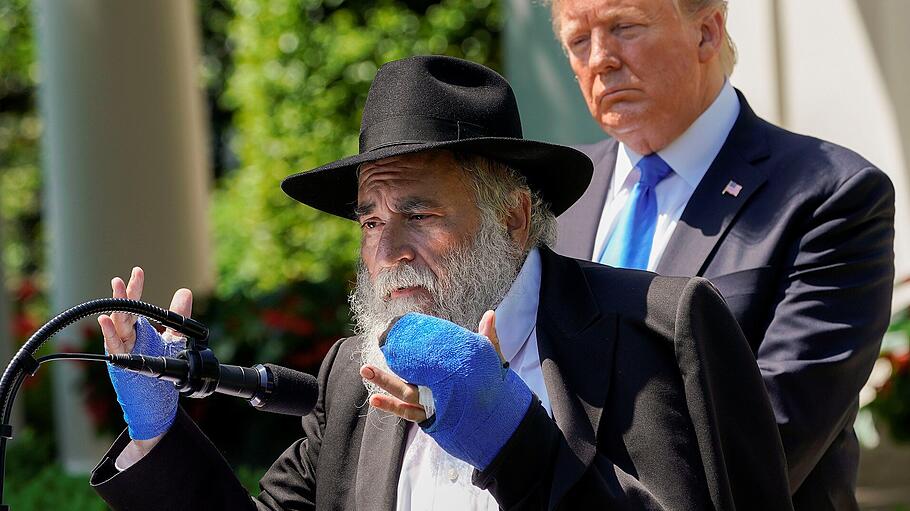 Rabbi Yisroel Goldstein und US-Präsident Trump