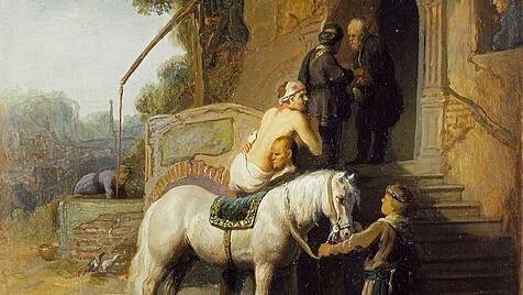 "Der barmherziger Samariter", Rembrandt (nach 1633)