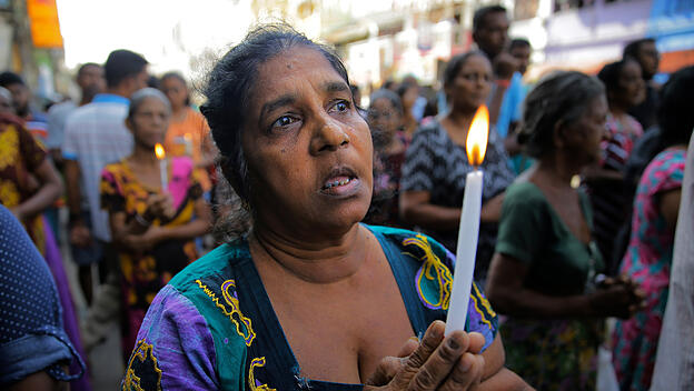 Gedenken an die Opfer der Anschläge in Sri Lanka
