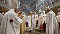Papst Leo XIV. und Kardinäle bei heiliger Messe in Sixtinischer Kapelle
