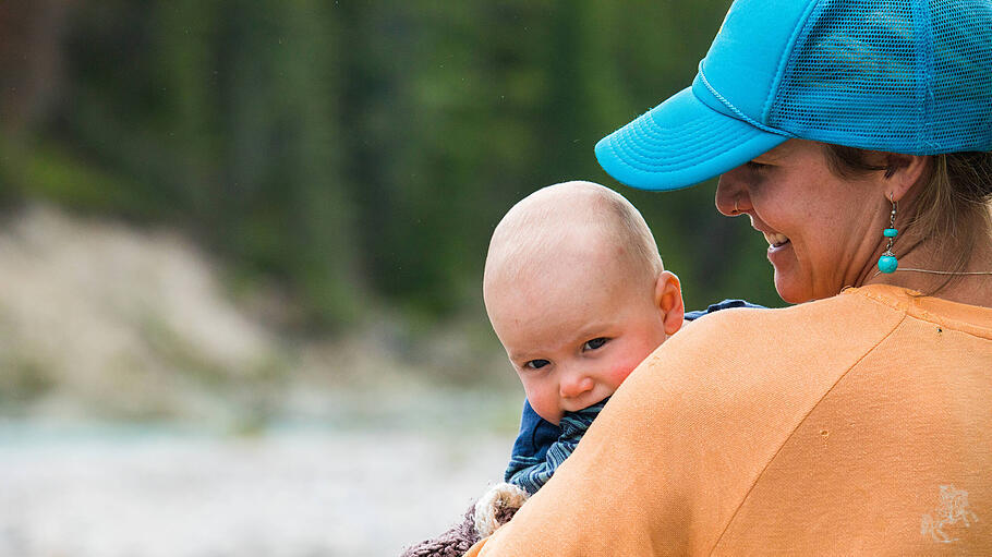 Mutter mit Baby