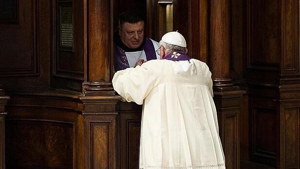 Pope Francis' confession during a mass at St Peter's basilica