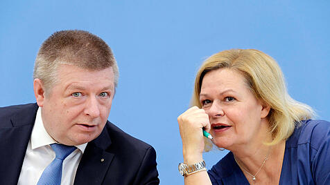 Thomas Haldenwang und Nancy Faeser