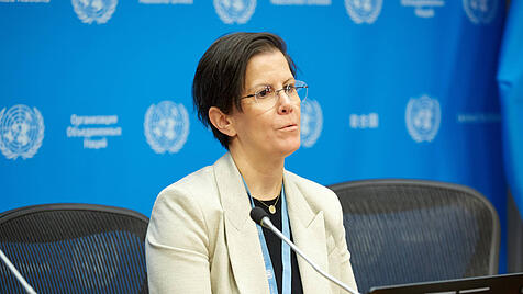 Die UN-Sonderberichterstatterin Reem Alsalem