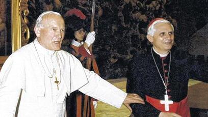 Papst Johannes Pauls II. und Kardinal Joseph Ratzinger