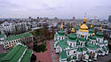 Blick über die Sophienkathedrale in Kiew