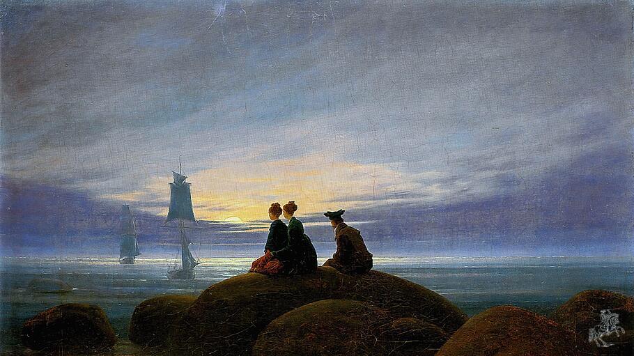 Caspar David Friedrich  - Mondaufgang Am Meer 2