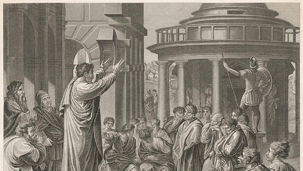 Paulus erinnerte die Christen in Korinth daran, dass er nicht zu ihnen gekommen ist, um glänzende Reden und gelehrte Weisheit vorzutragen.