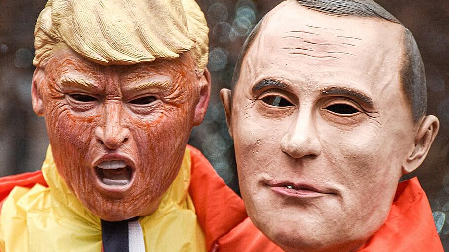 Putin- und trump-Masken