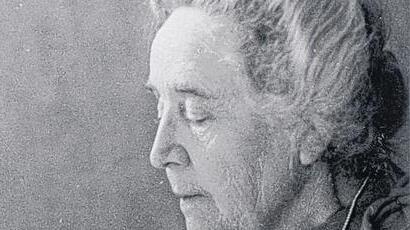 Dichterin Gertrud von le Fort, 1958.