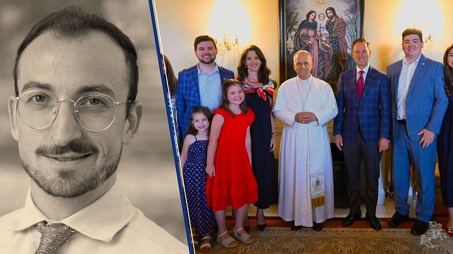 Papst Leo XIV. mit dem amerikanischen Vatikanbotschafter Brian Burch