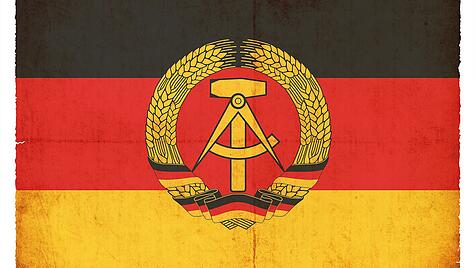Grunge-Flagge Deutsche Demokratische Republik (DDR)