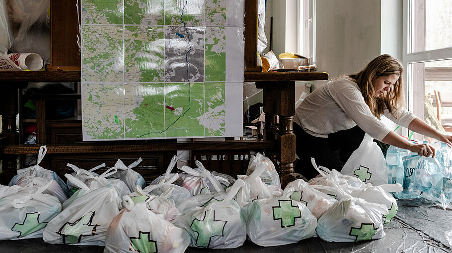 Hilfe im Grenzgebiet zu Belarus in Polen