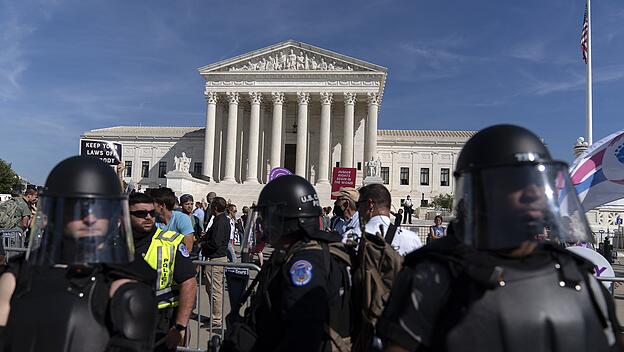 Demo vor dem Obersten Gerichtshof in Washington