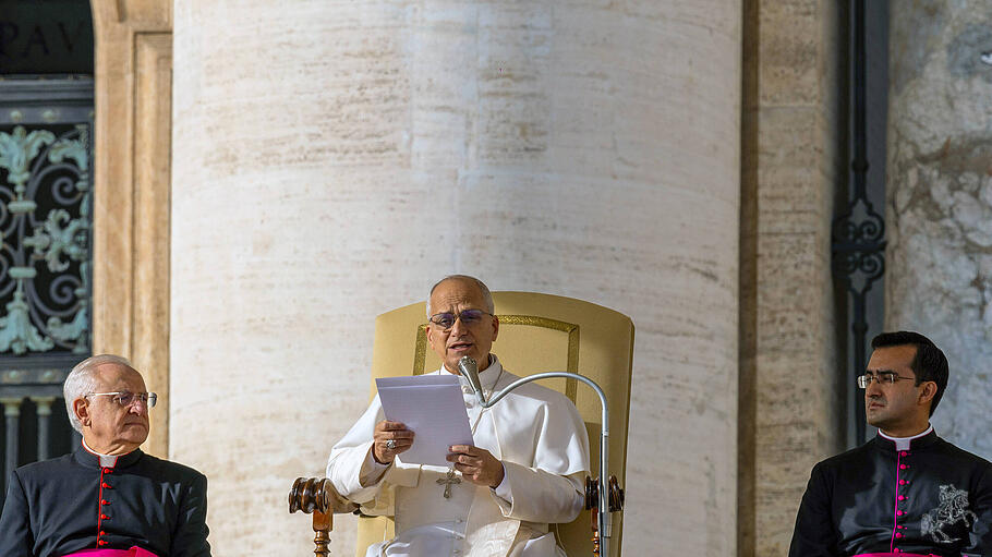 Papst Leo XIV. bei der letzten Heilig-Jahr-Audienz