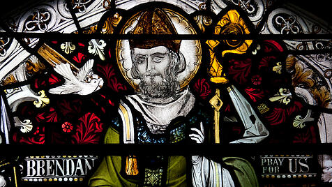 St.Brendan's Kirche; St.Brendan Fenster