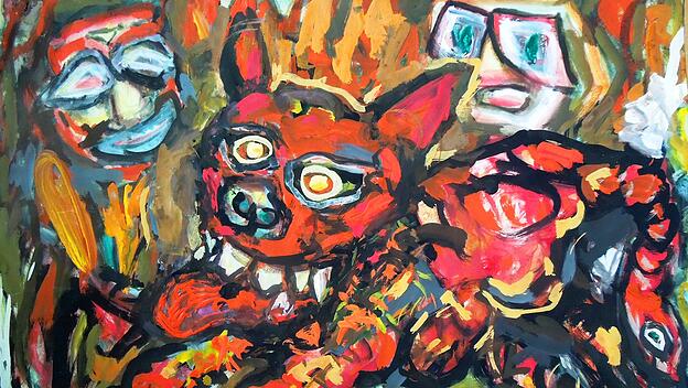 "Katzengott" (1966) von Senta Minzlaff