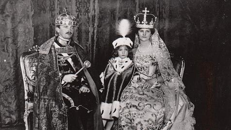 Kaiser Karl, seine Gattin Zita und der Erstgeborene Otto