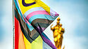 Regenbogenflagge am Marienplatz