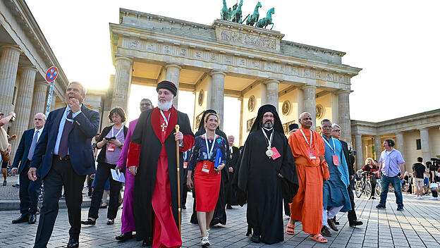 Friedensarbeit in Berlin: Vertreter unterschiedlicher Religionen kamen miteinander ins Gespräch.