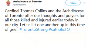 Twitterkanal der Erzdiözese Toronto