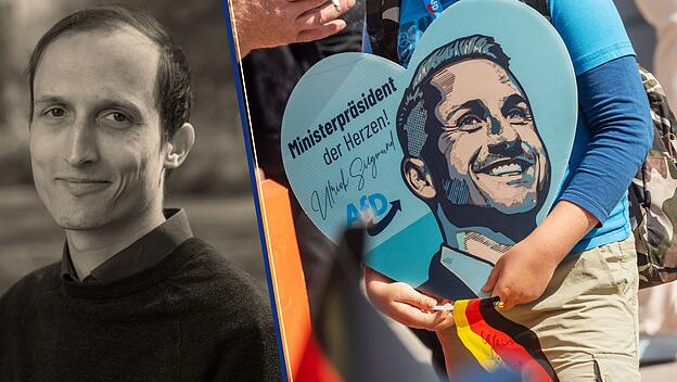 Onlineredakteur Jakob Ranke, AfD-Wahlveranstaltung