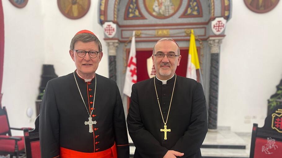Kardinal Woelki mit dem Lateinischen Patriarchen von Jerusalem