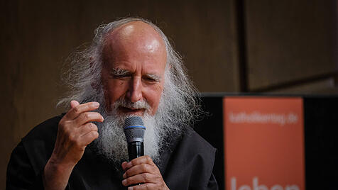 Anselm Grün auf dem Katholikentag in Stuttgart 2022.