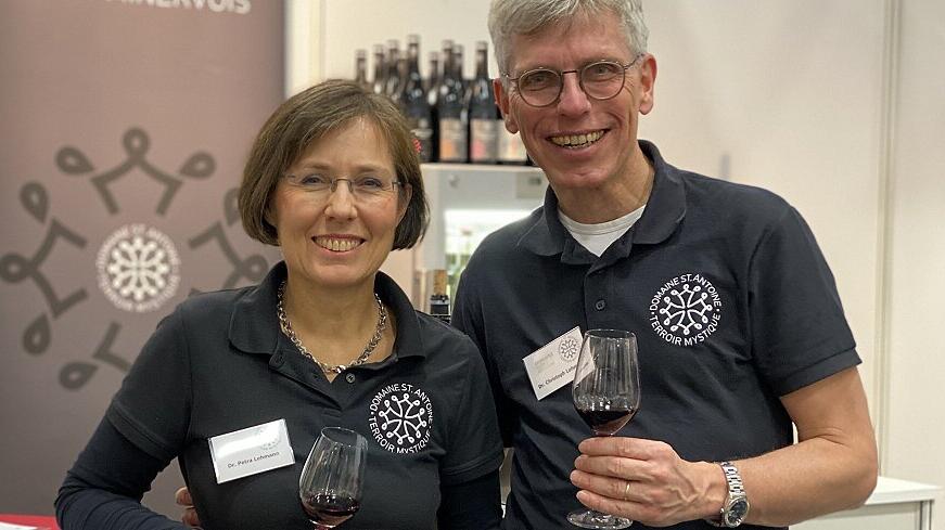 Ehepaar Lehmann, Betreiber des Weingut "Domaine Saint-Antoine"
