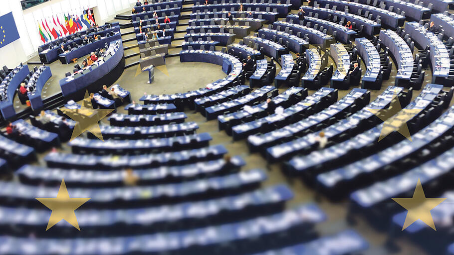 Plenarsaal der Europaischen Union in Strasbourg