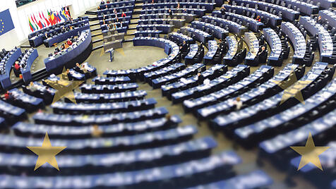 Plenarsaal der Europaischen Union in Strasbourg