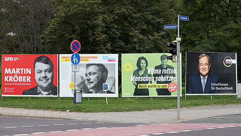 Wahlwerbung zur Bundestagswahl 2021