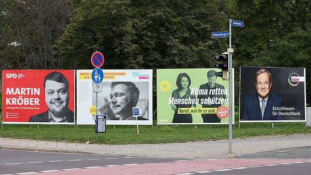 Wahlwerbung zur Bundestagswahl 2021