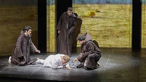 Szene aus Olivier Messiaens Oper &bdquo;Saint François d?Assise&ldquo;