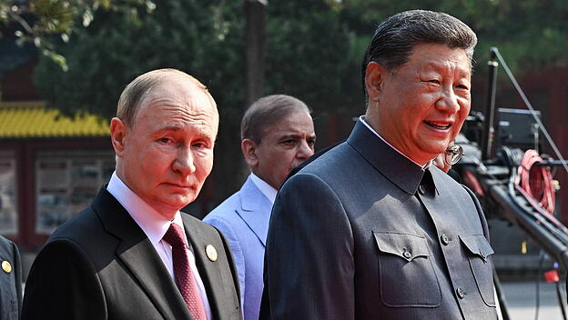Russlands Pr&auml;sident Wladimir Putin und Chinas Pr&auml;sident Xi Jinping