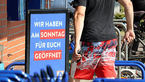 Sonntags ge&ouml;ffneter Aldi